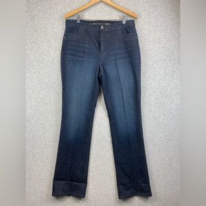 Cato premium dark wash jeans size 14 stretch inseam 32” casual classic bootcut